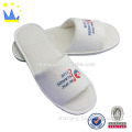best selling slippers hotel with embroideried customized logo
